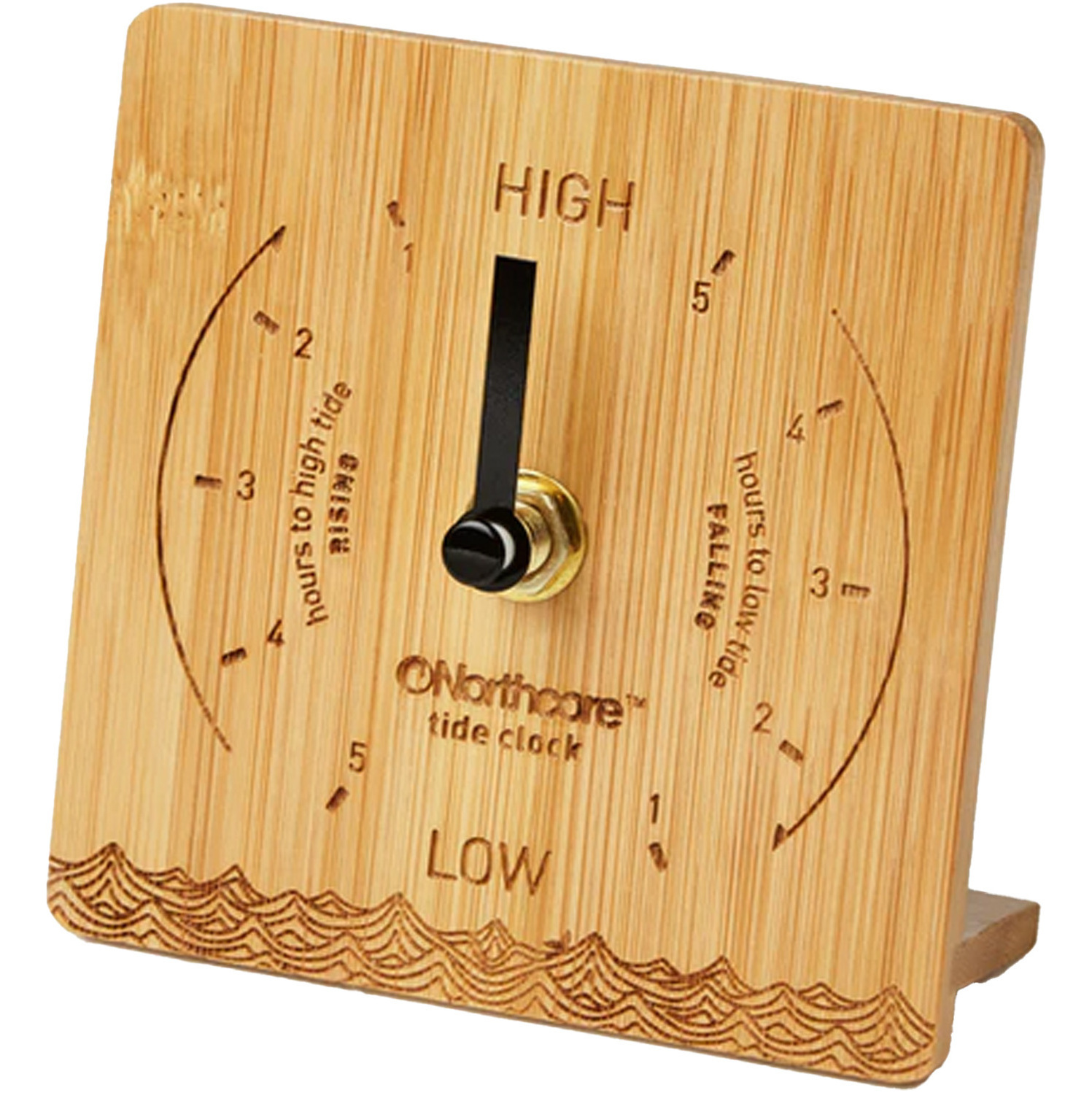 2025 Northcore Desk Top Bamboo Tide Clock NOCO88